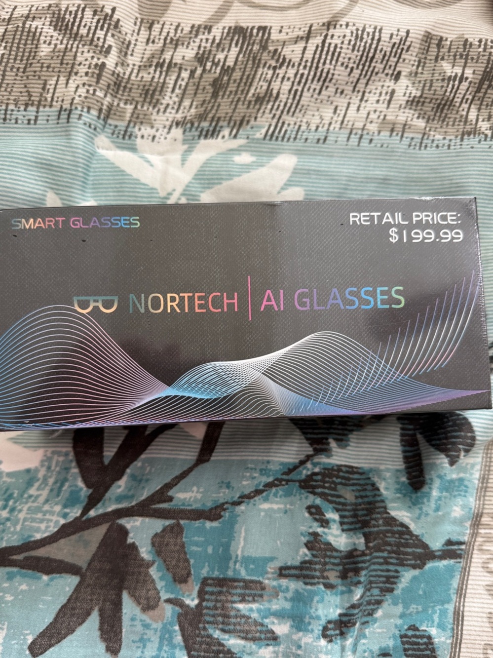 Nortech AI Glasses — Black Smart Wearable